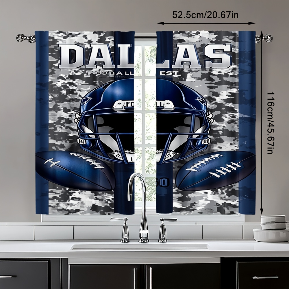Dallas Football Door Curtains  - مراجعة Home Decor Dallas وسعره