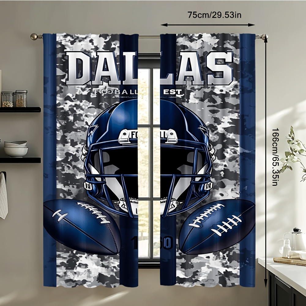 Dallas Football Door Curtains  - مراجعة Home Decor Dallas وسعره
