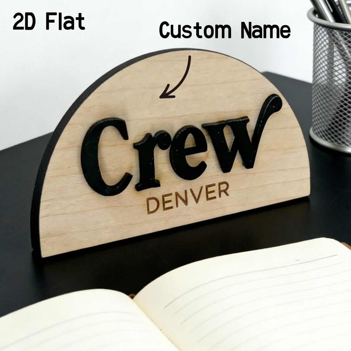 1Pc Cutom Crescent Wooden Acry - مراجعة Home Decor Room وسعره