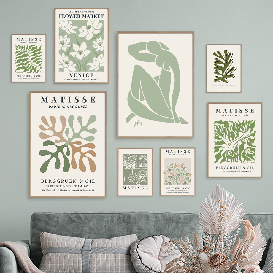 Minimalism Abstract Woman Post - مراجعة Home Decor Green وسعره