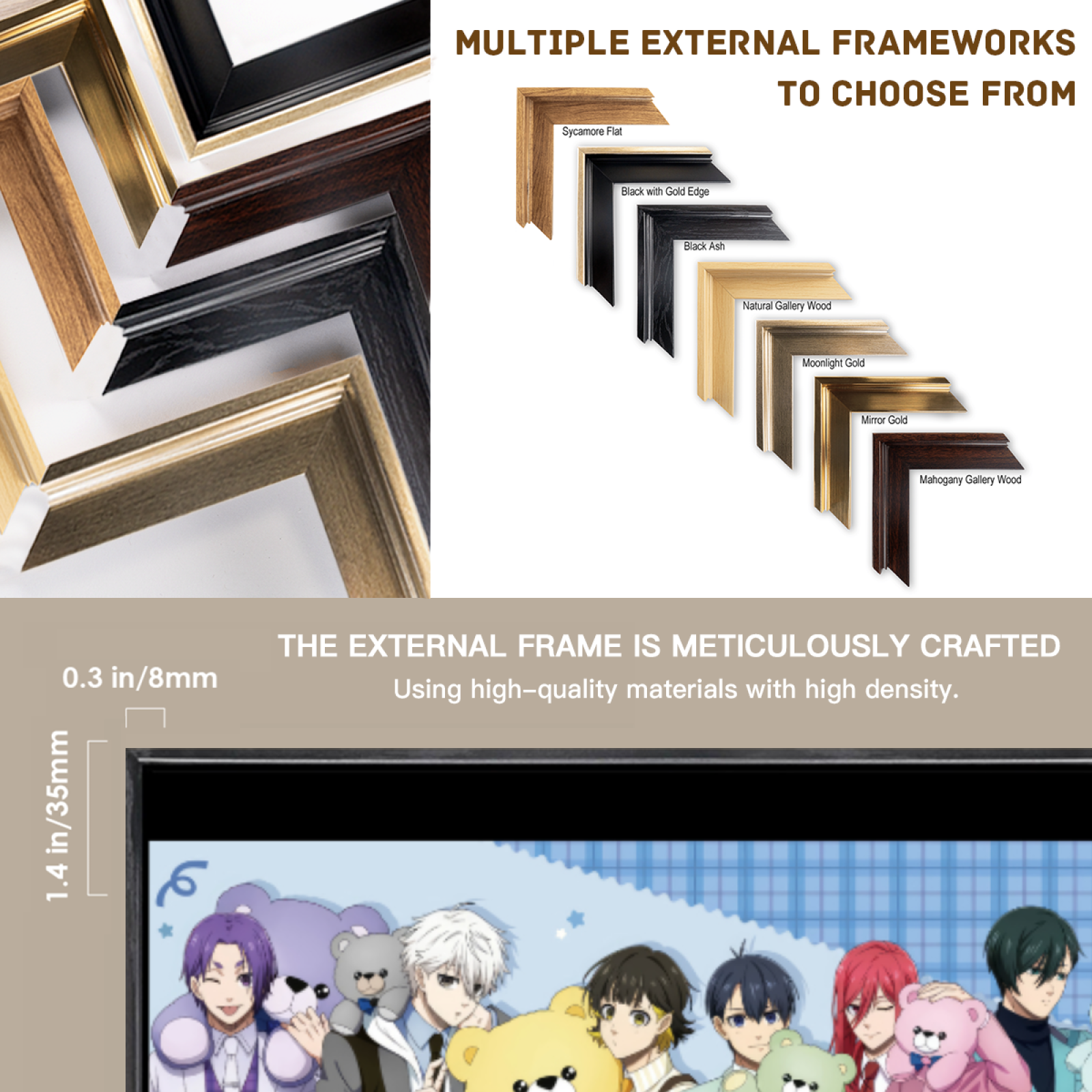 Japanese Manga Multi-Size Canv - مراجعة Home Decor Mirror وسعره