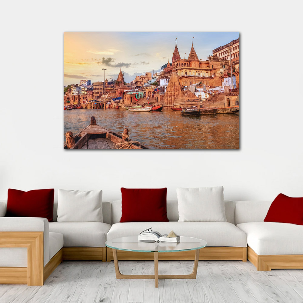 Ganga River Varanasi North Ind - مراجعة Home Decor Varanasi وسعره