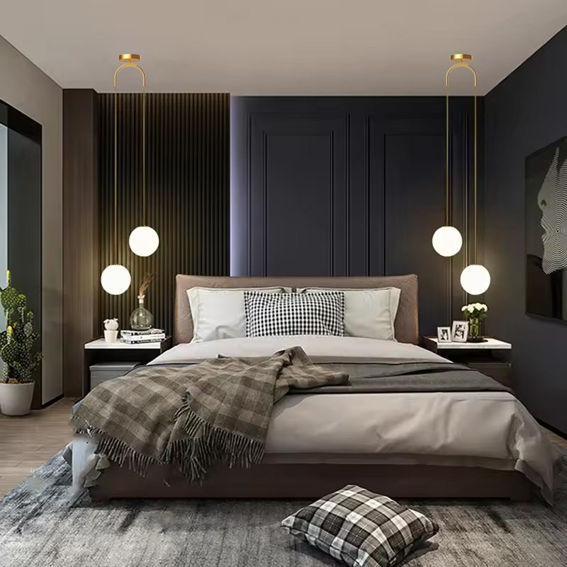 Bedroom Bedside Hanging Pendan - مراجعة Hanging Moon Lamp وسعره