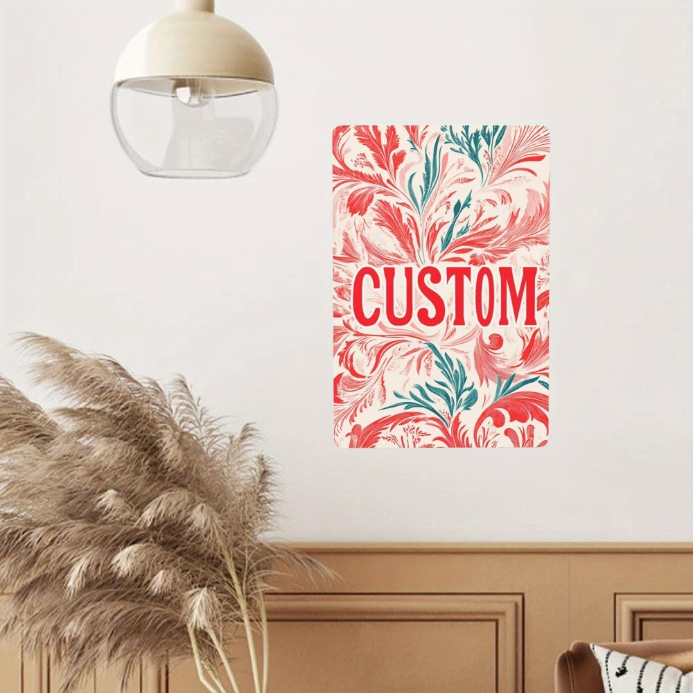 :8x12in Pink Green Leaf Red Le - مراجعة Home Decor Green وسعره
