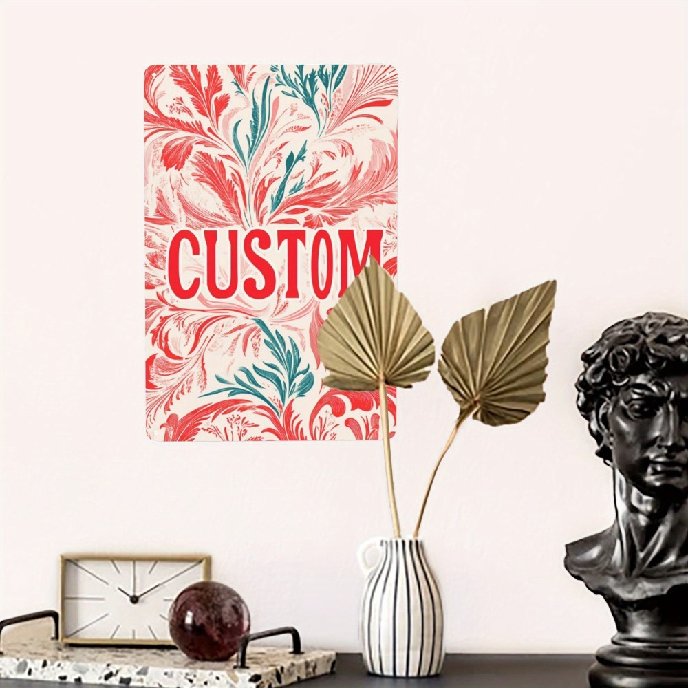 :8x12in Pink Green Leaf Red Le - مراجعة Home Decor Green وسعره