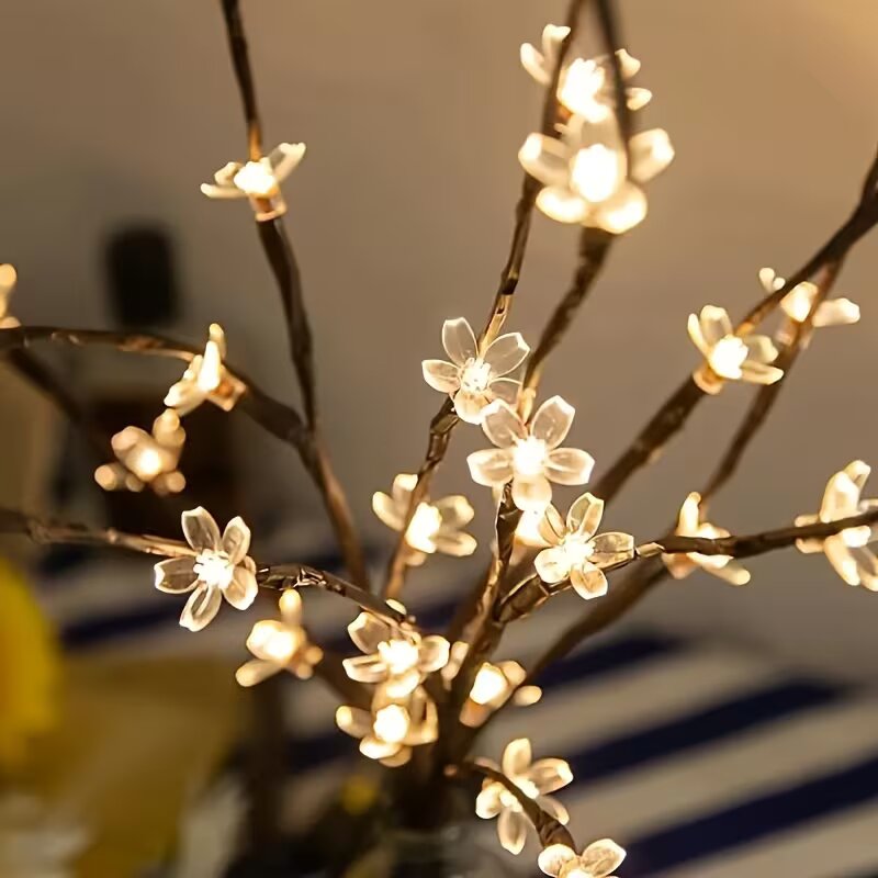 1/2PC 20LED Cherry Blossom Tre - مراجعة Home Decor Com وسعره