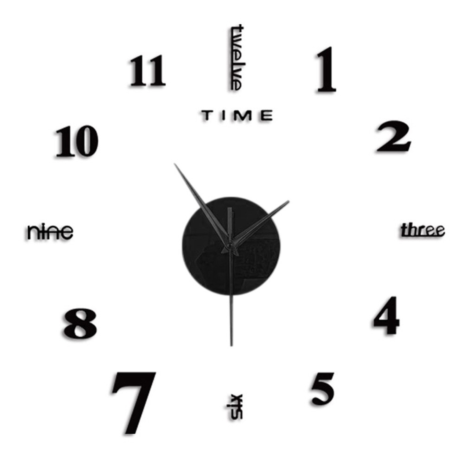 3D Wall Clock Mirror Wall Stic - مراجعة Home Decor Mirror وسعره