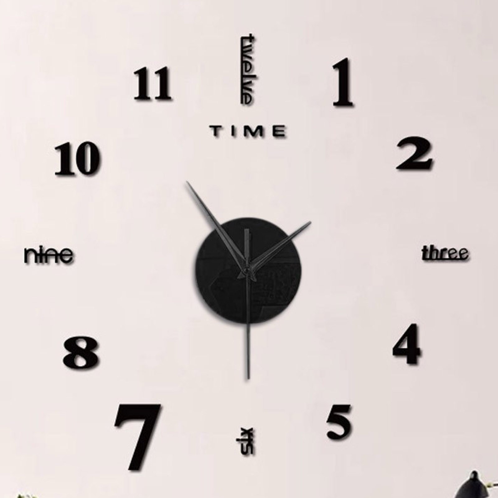 3D Wall Clock Mirror Wall Stic - مراجعة Home Decor Mirror وسعره