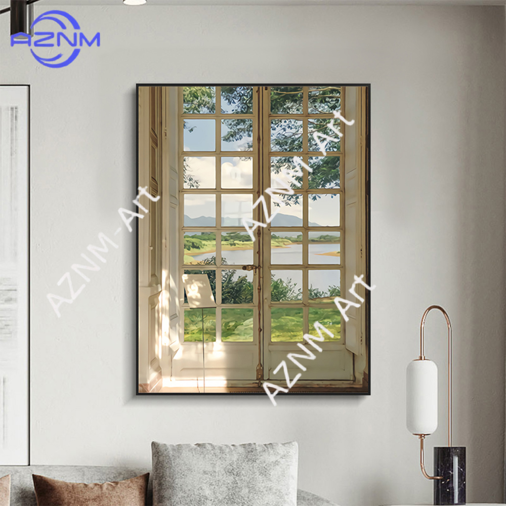 Green Landscapes Windows Wall  - مراجعة Home Decor Green وسعره