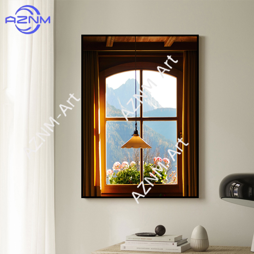 Green Landscapes Windows Wall  - مراجعة Home Decor Green وسعره