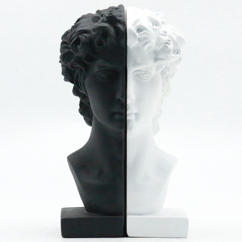 Creative Resin David Head Scul - مراجعة Abstract Sculpture Resin وسعره