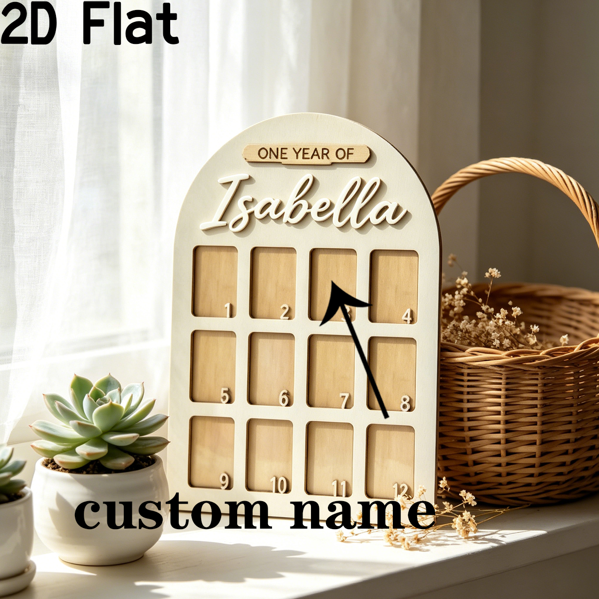 1Pc Custom Photo Record Board  - مراجعة Home Decor Com وسعره