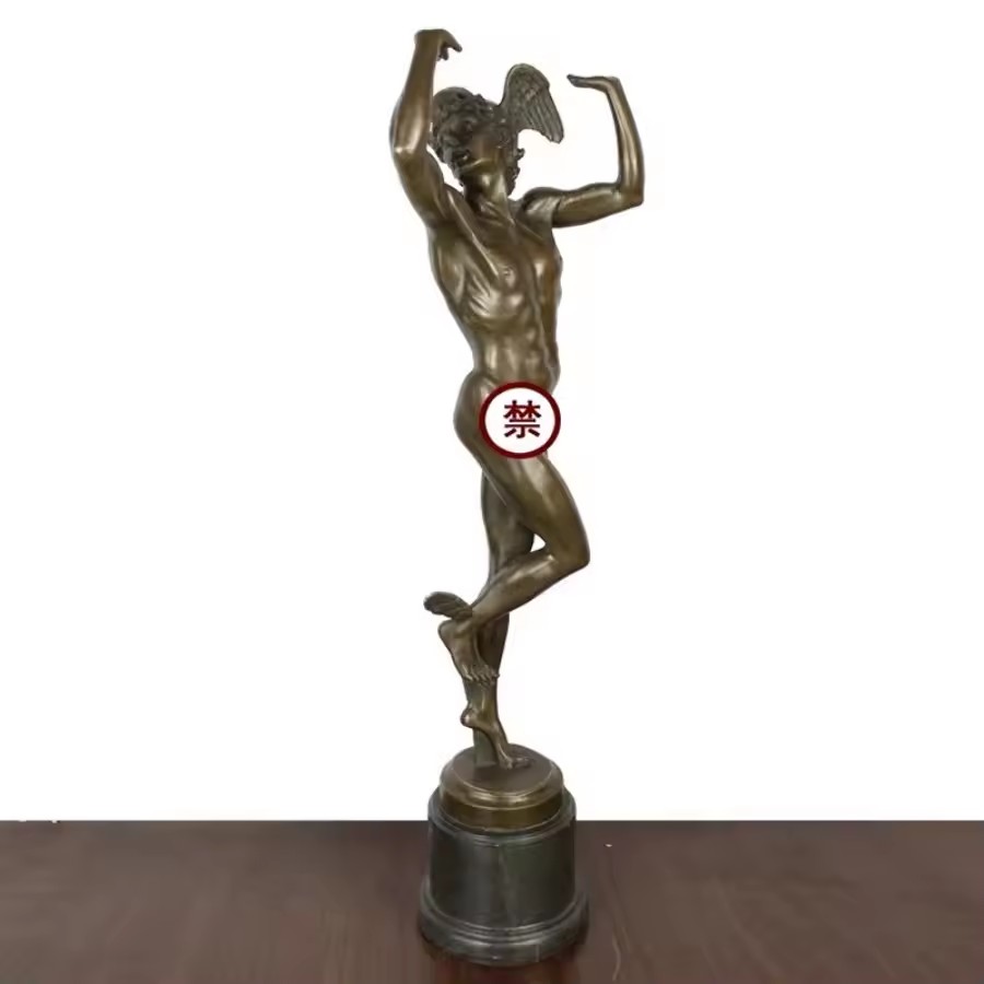 Bronze Greek Hermes Roman Merc - مراجعة Home Decor Hermes وسعره