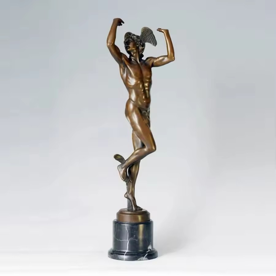 Bronze Greek Hermes Roman Merc - مراجعة Home Decor Hermes وسعره
