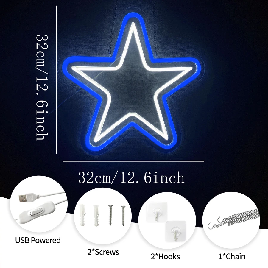 Star of David LED Lights for H - مراجعة Home Decor Dallas وسعره