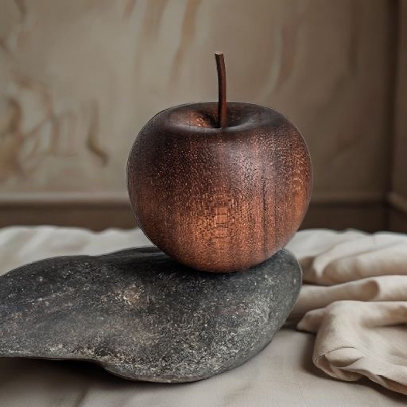 1PCS Of Wooden Apple Shaped Es - مراجعة Home Decor Essentials وسعره