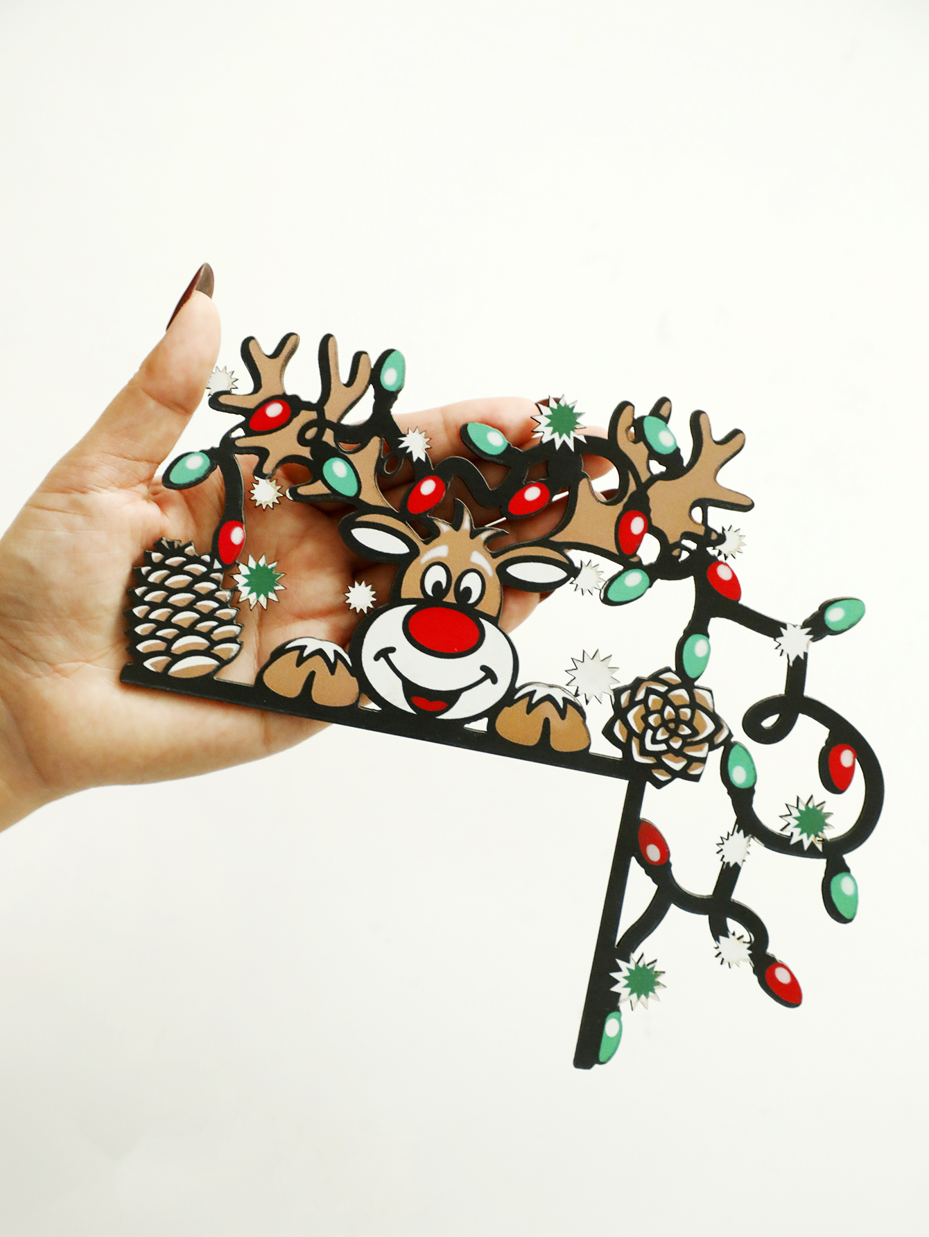 Christmas Reindeer Door Corner - مراجعة Home Decor Wallpaper وسعره