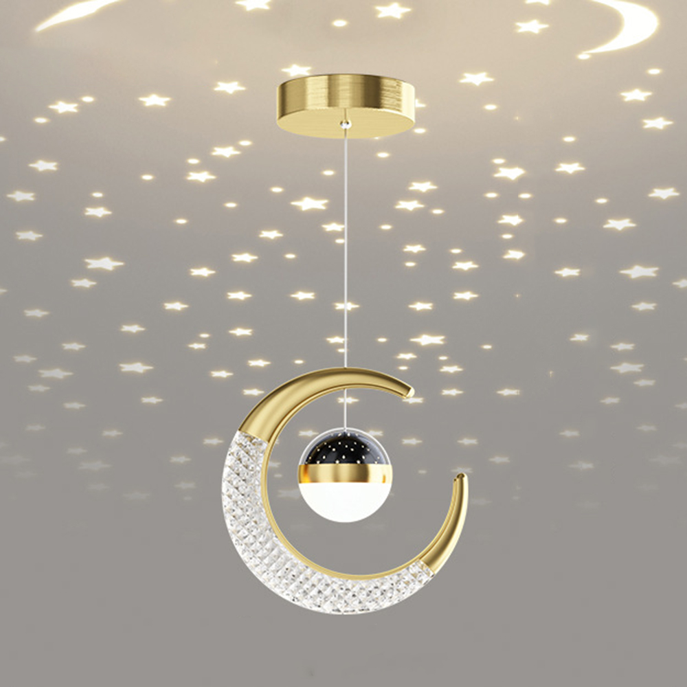 Modern LED Dining Room Lamp Pe - مراجعة Hanging Moon Lamp وسعره