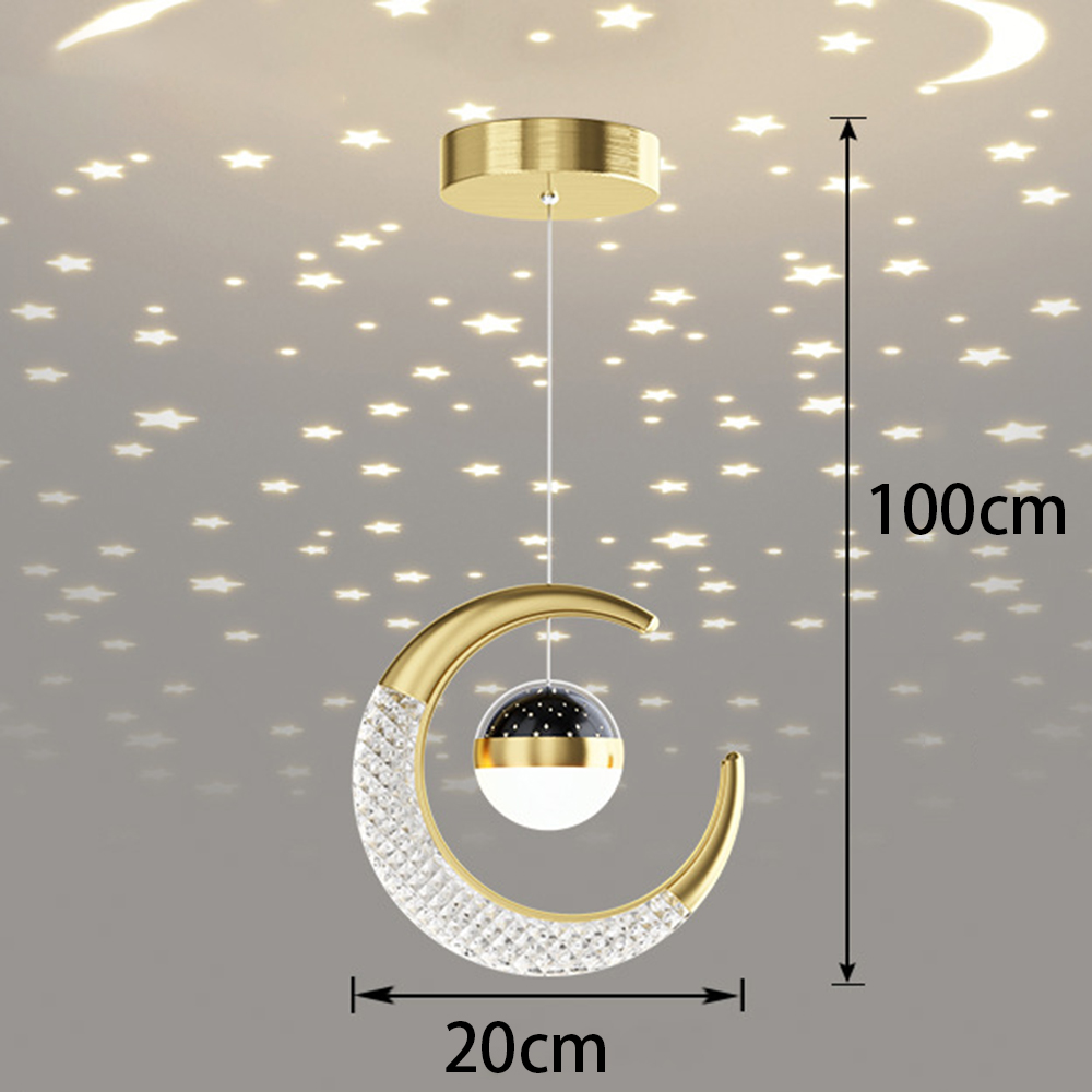 Modern LED Dining Room Lamp Pe - مراجعة Hanging Moon Lamp وسعره
