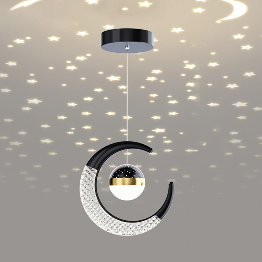 Modern LED Dining Room Lamp Pe - مراجعة Hanging Moon Lamp وسعره