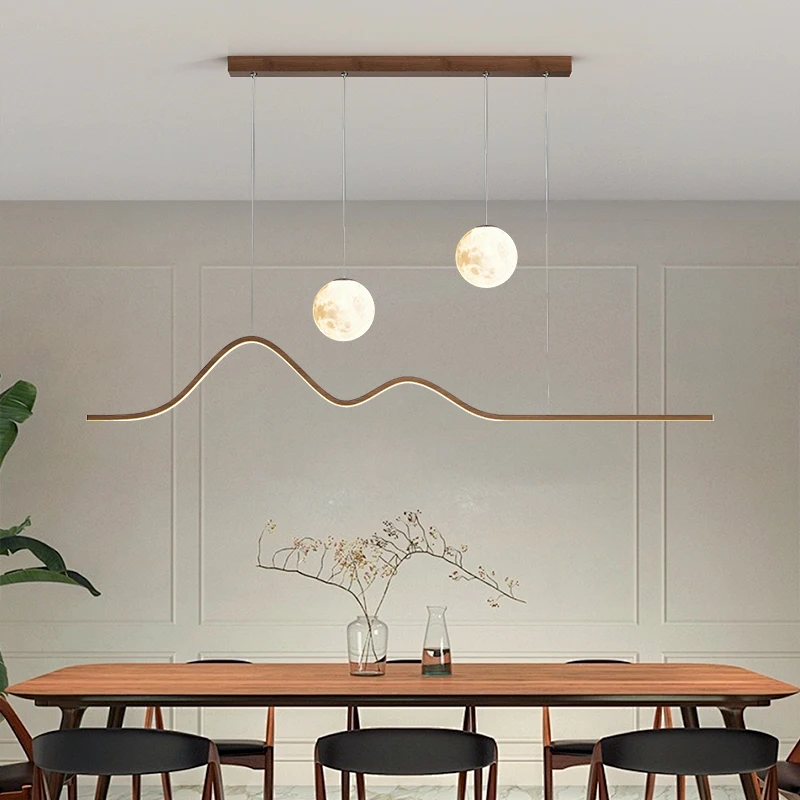 2026 LED Wood Pendant Light Fo - مراجعة Hanging Moon Lamp وسعره