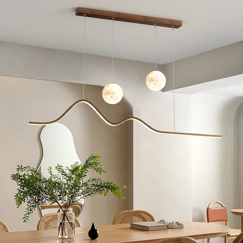 2026 LED Wood Pendant Light Fo - مراجعة Hanging Moon Lamp وسعره