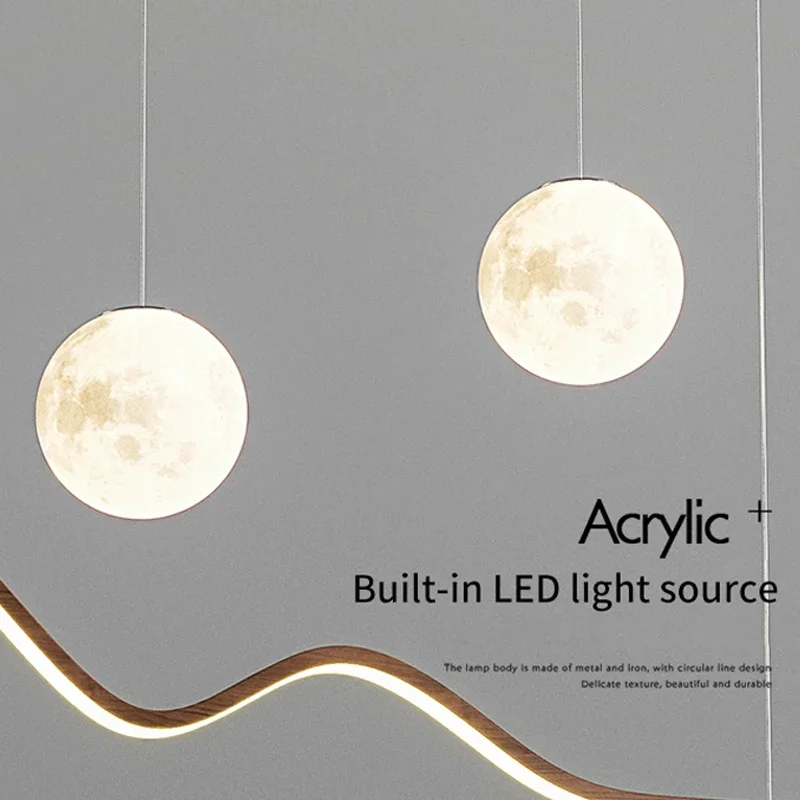 2026 LED Wood Pendant Light Fo - مراجعة Hanging Moon Lamp وسعره
