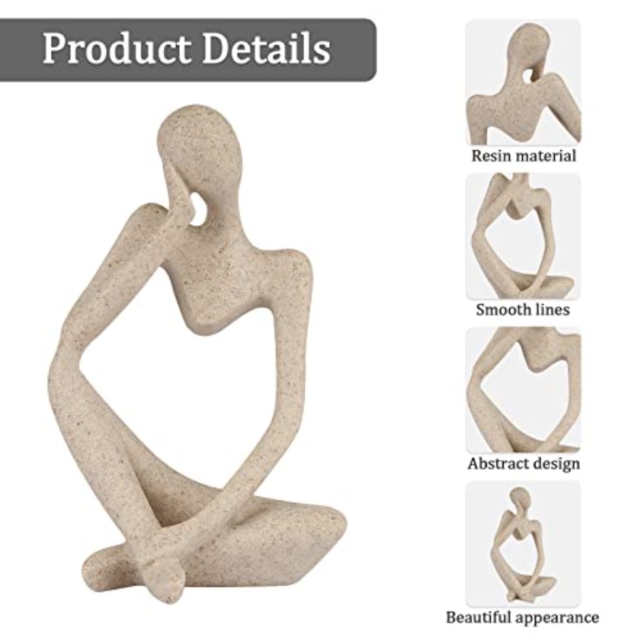 Resin Thinker Style Abstract S - مراجعة Abstract Sculpture Resin وسعره
