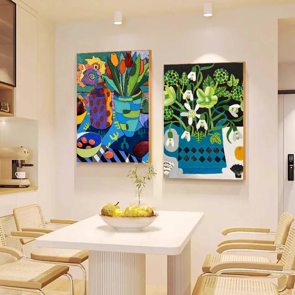Flower Pottery Art Posters Liv - مراجعة Home Decor Wallpaper وسعره