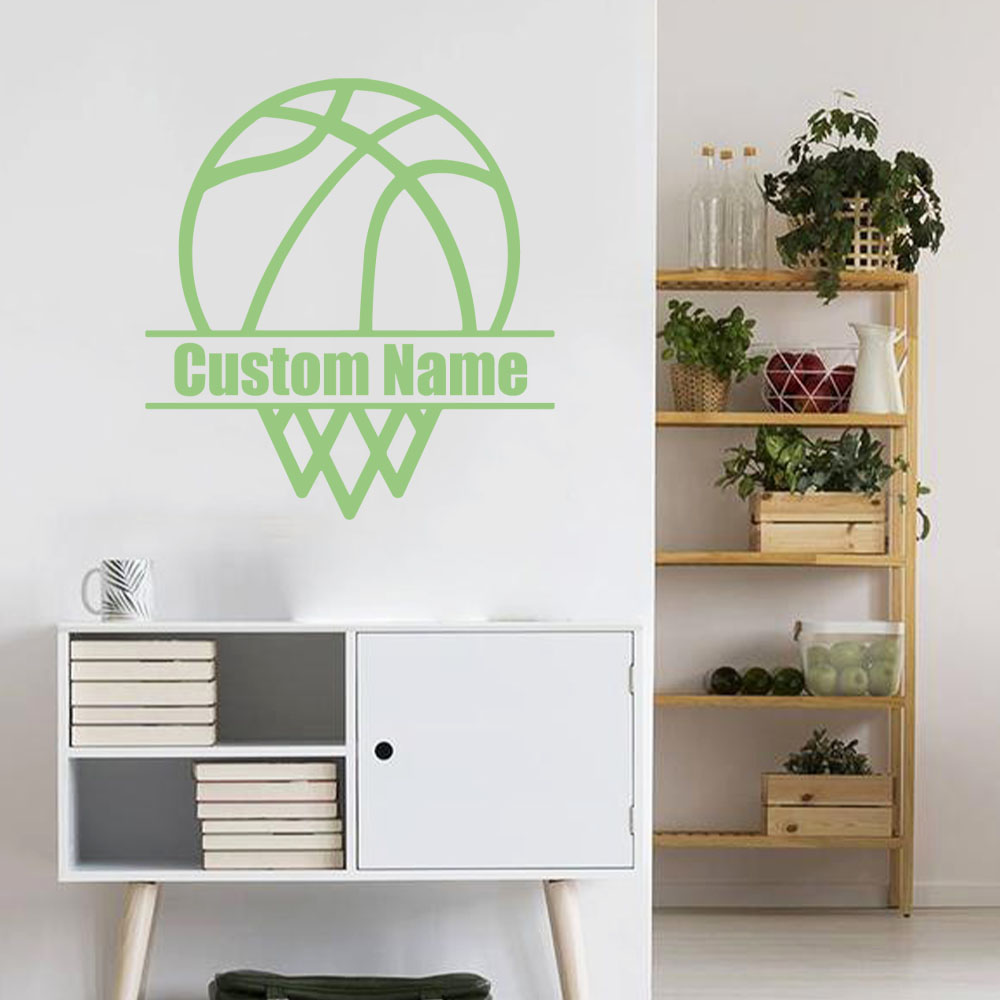 1pc Cartoon Basketball Custom  - مراجعة Home Decor Wallpaper وسعره