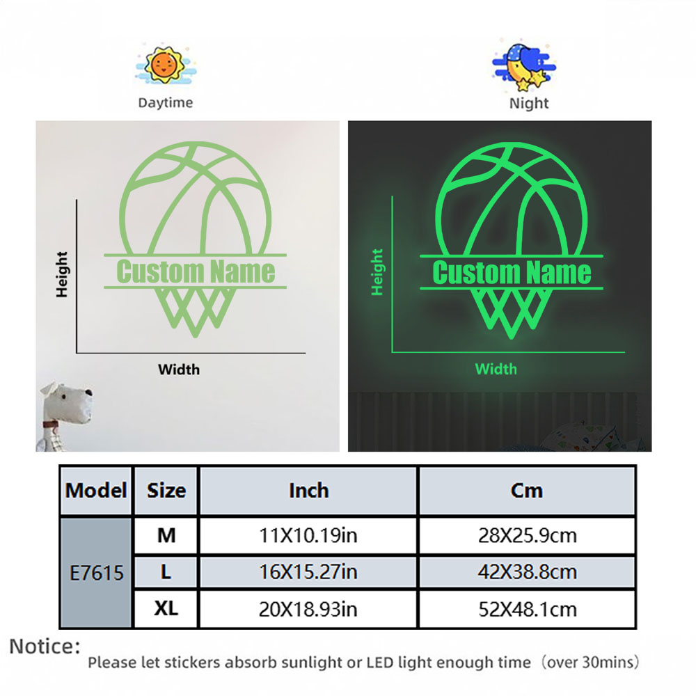 1pc Cartoon Basketball Custom  - مراجعة Home Decor Wallpaper وسعره