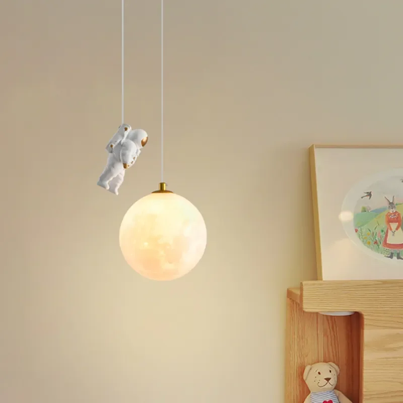 Pendant Light Modern LED Iron  - مراجعة Hanging Moon Lamp وسعره