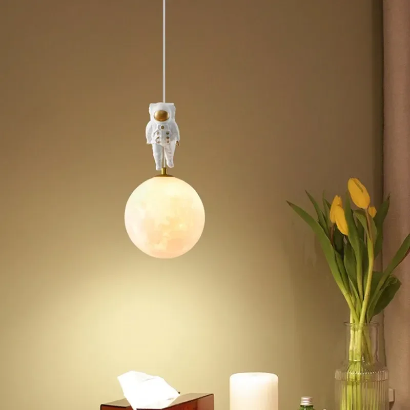 Pendant Light Modern LED Iron  - مراجعة Hanging Moon Lamp وسعره