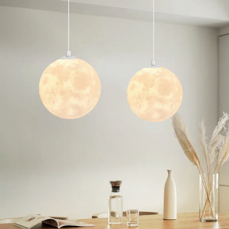 Modern LED Moon Pendant Chande - مراجعة Hanging Moon Lamp وسعره