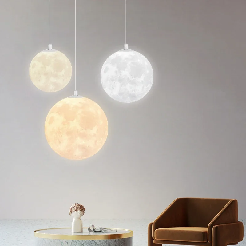 Modern LED Moon Pendant Chande - مراجعة Hanging Moon Lamp وسعره