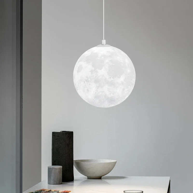 Modern LED Moon Pendant Chande - مراجعة Hanging Moon Lamp وسعره