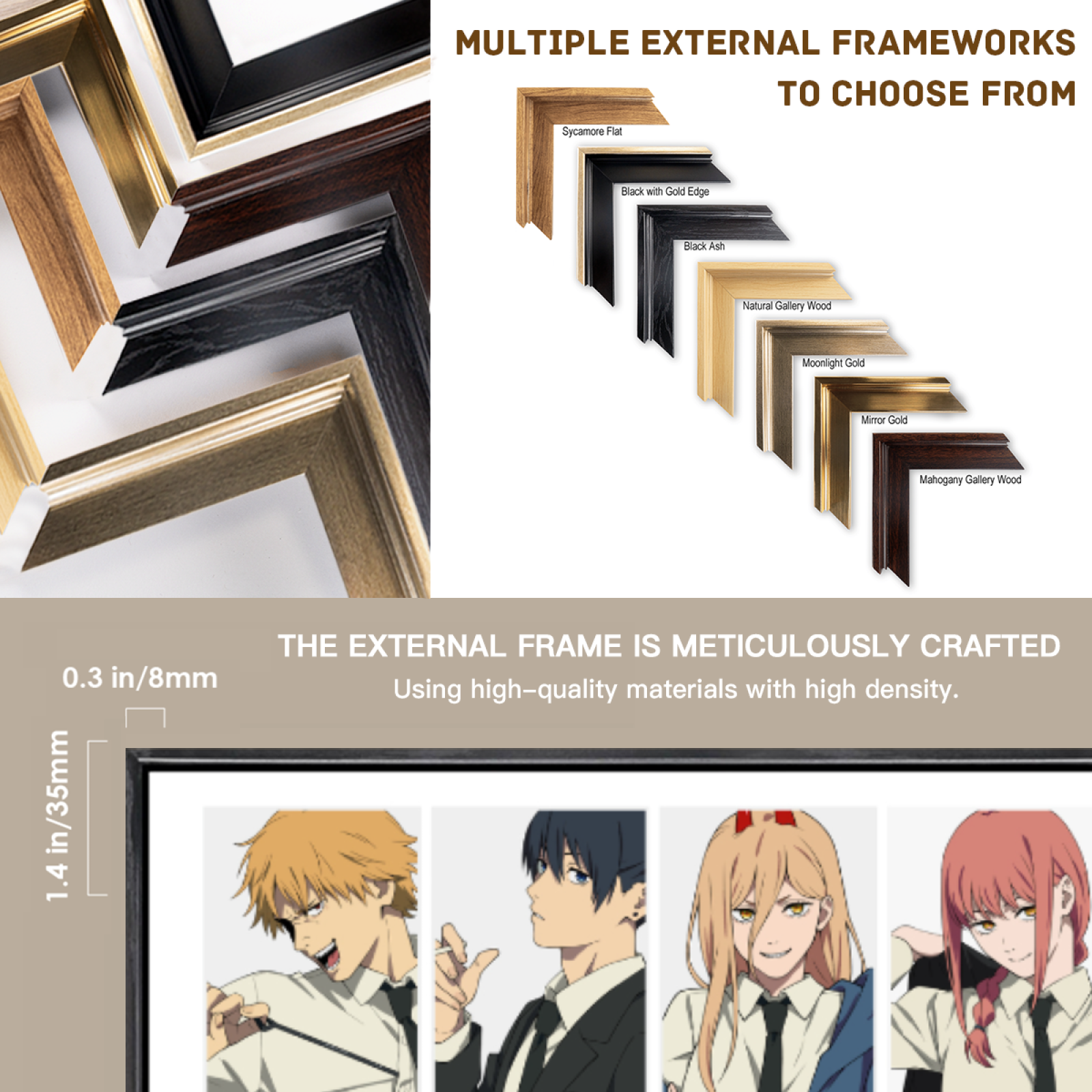 Japanese Manga Multi-Size Canv - مراجعة Home Decor Mirror وسعره