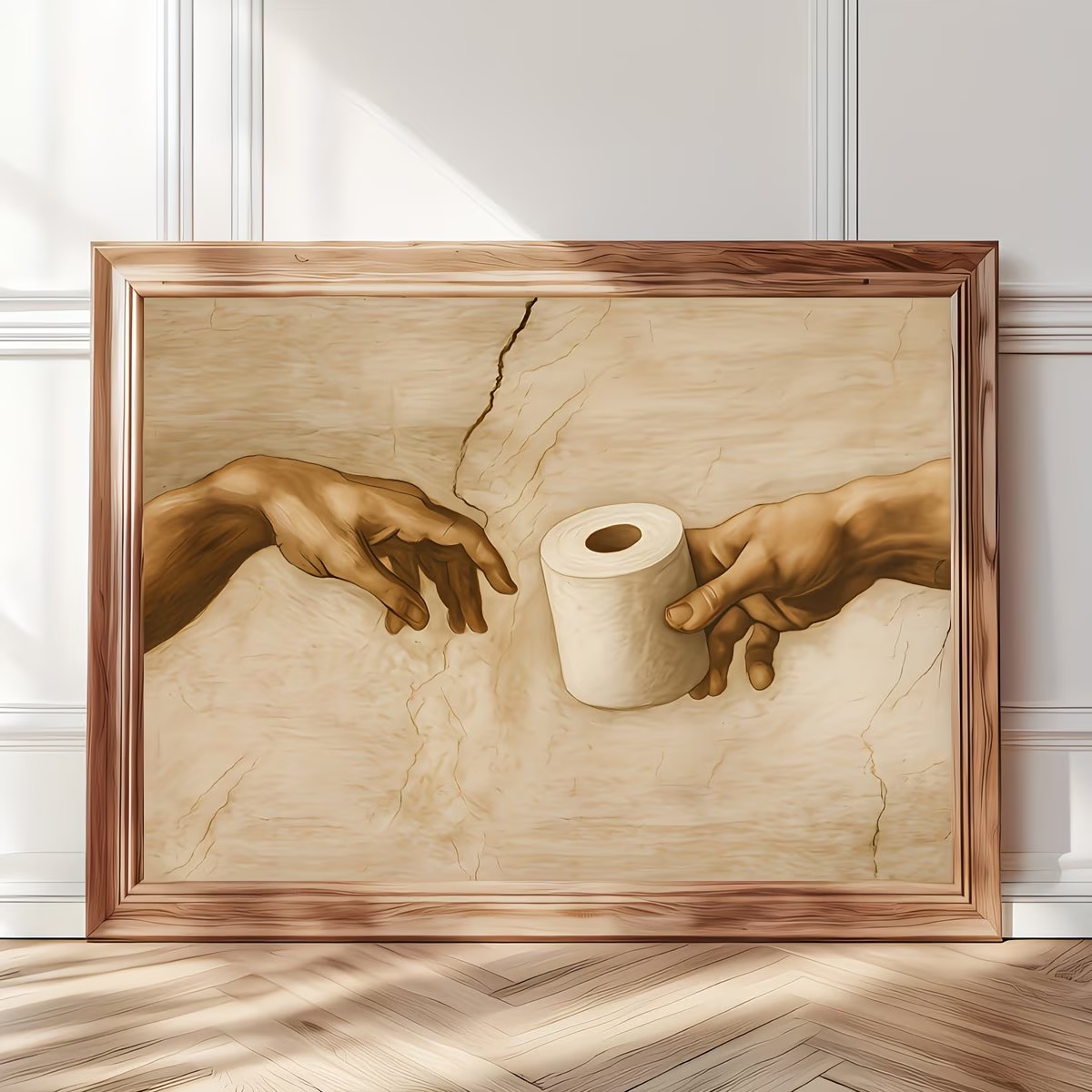 Retro Humorous Toilet Paper Wa - مراجعة Home Decor Wallpaper وسعره