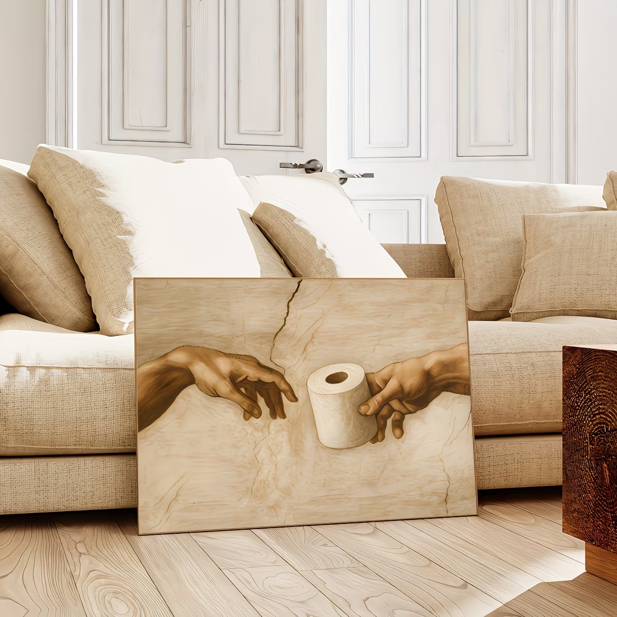 Retro Humorous Toilet Paper Wa - مراجعة Home Decor Wallpaper وسعره