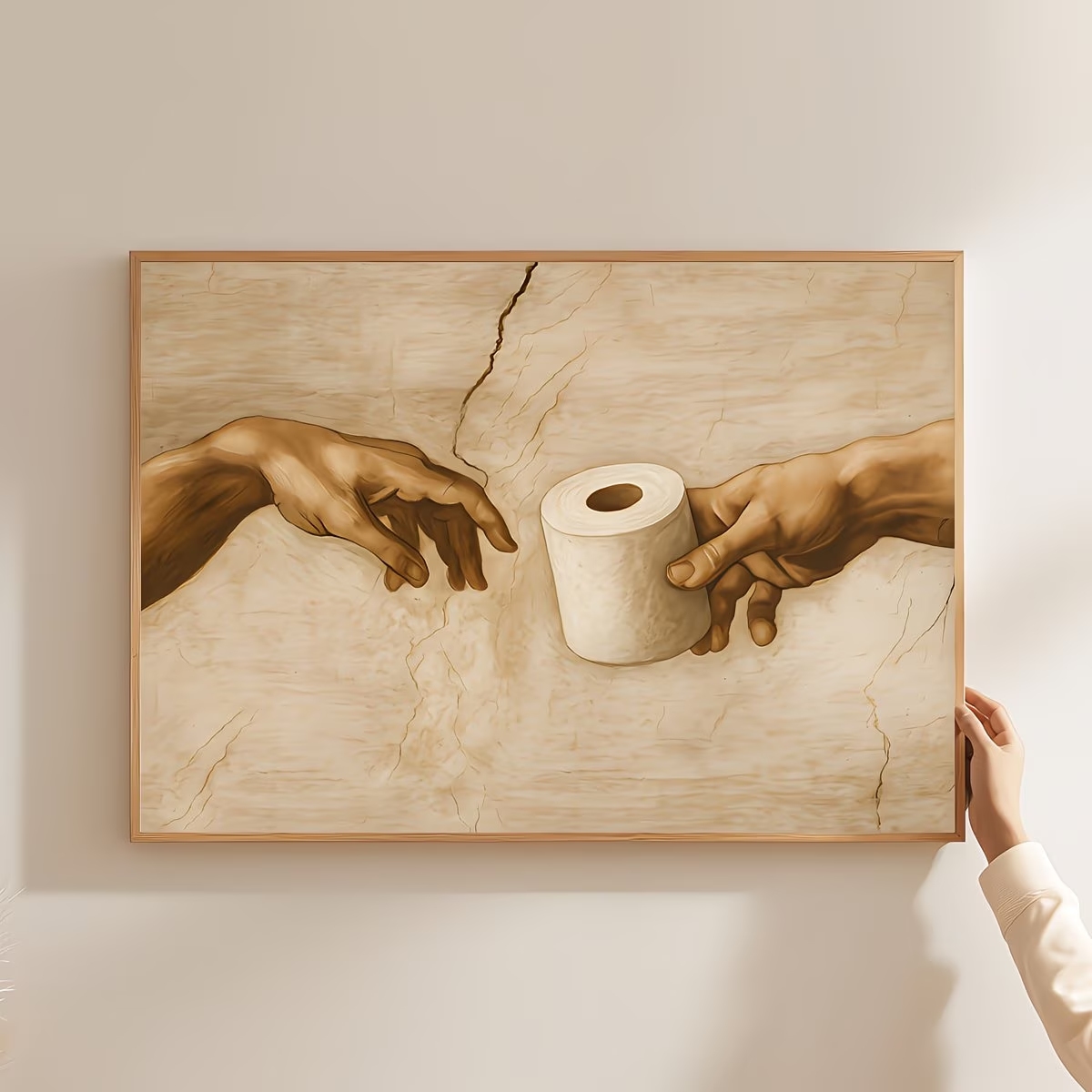 Retro Humorous Toilet Paper Wa - مراجعة Home Decor Wallpaper وسعره
