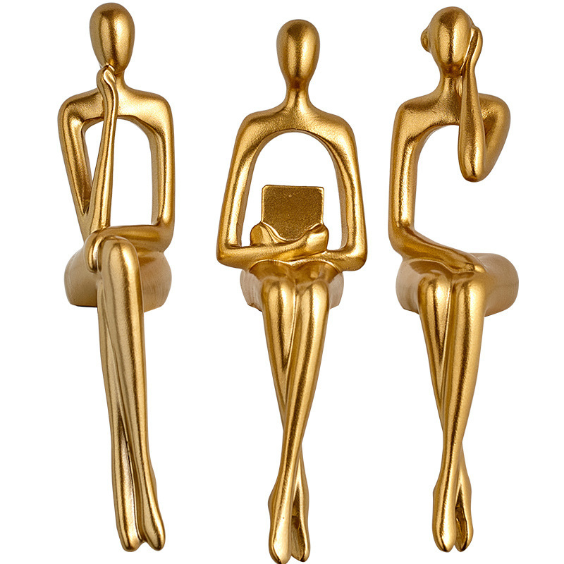 3pcs/set Modern Simplicity Abs - مراجعة Abstract Sculpture Resin وسعره