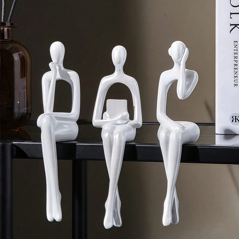 3pcs/set Modern Simplicity Abs - مراجعة Abstract Sculpture Resin وسعره