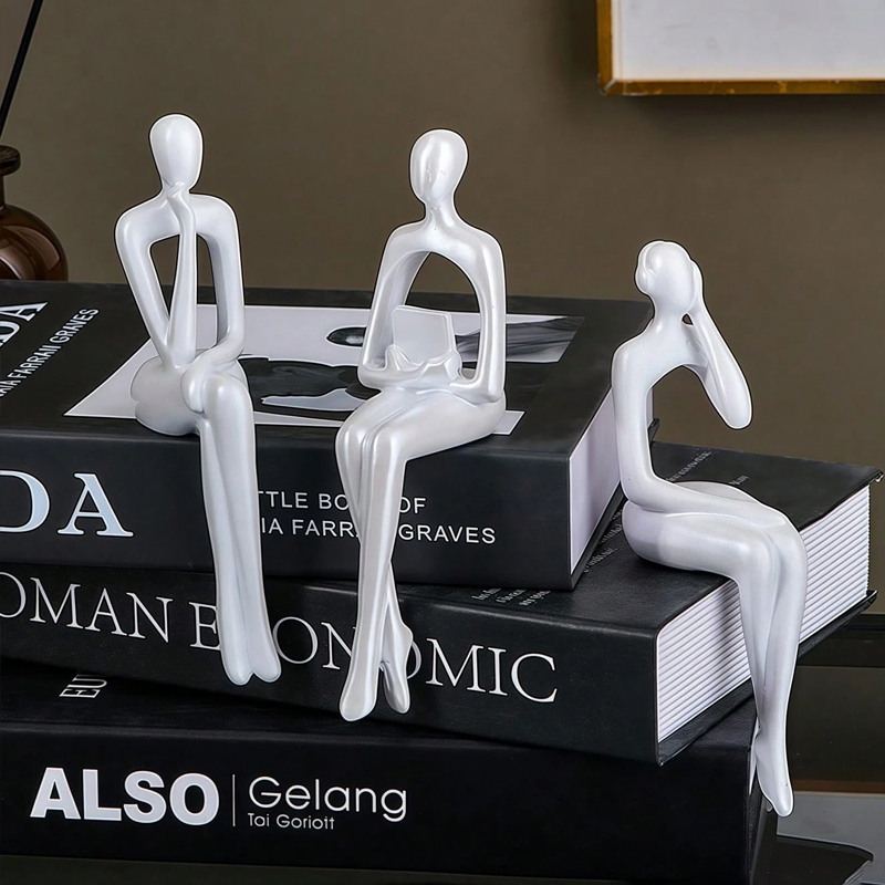 3pcs/set Modern Simplicity Abs - مراجعة Abstract Sculpture Resin وسعره