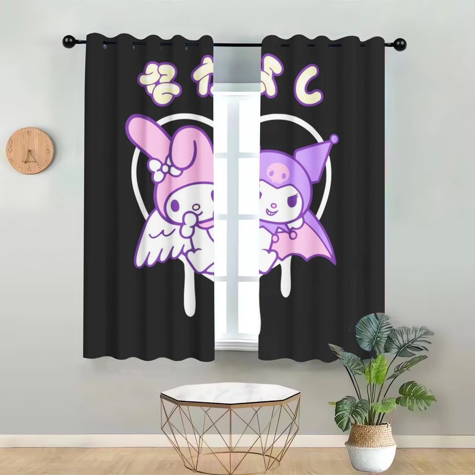 Kuromi Home Decor Printed Curt - مراجعة Home Decor Curtains وسعره