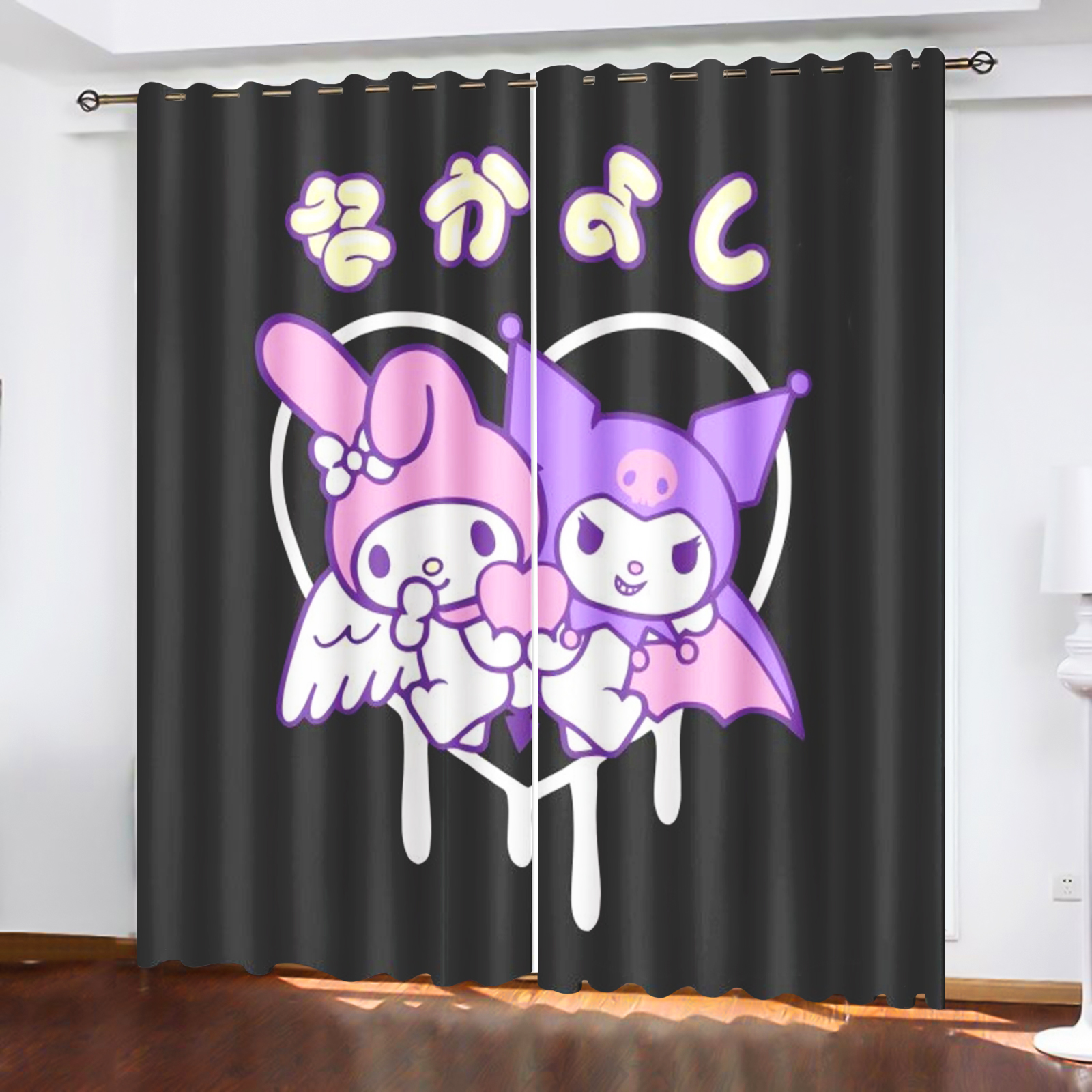 Kuromi Home Decor Printed Curt - مراجعة Home Decor Curtains وسعره