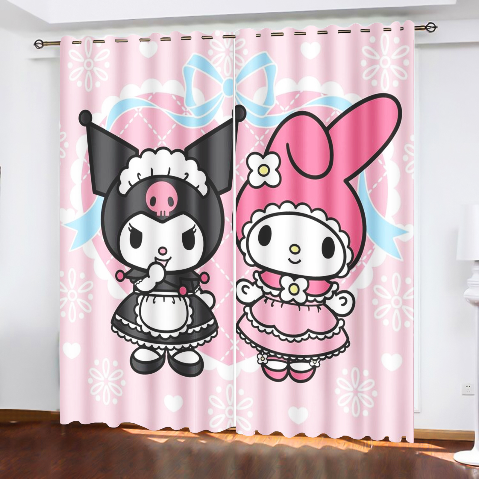 Kuromi Home Decor Printed Curt - مراجعة Home Decor Curtains وسعره