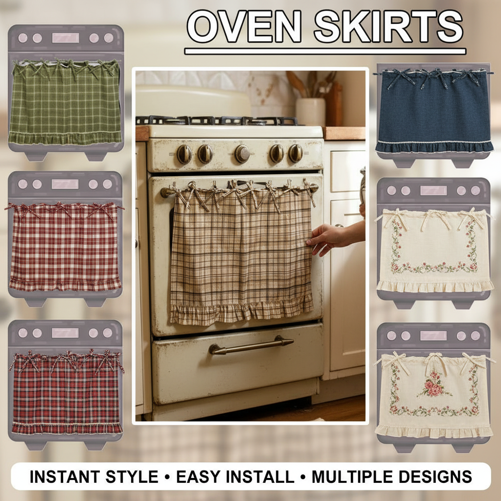 Oven Skirt Artisanal Farmhouse - مراجعة Home Decor Curtains وسعره