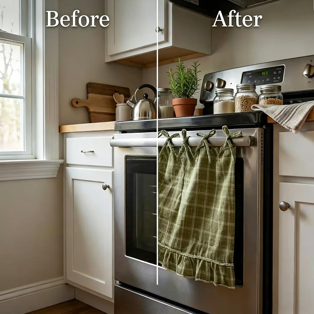 Oven Skirt Artisanal Farmhouse - مراجعة Home Decor Curtains وسعره