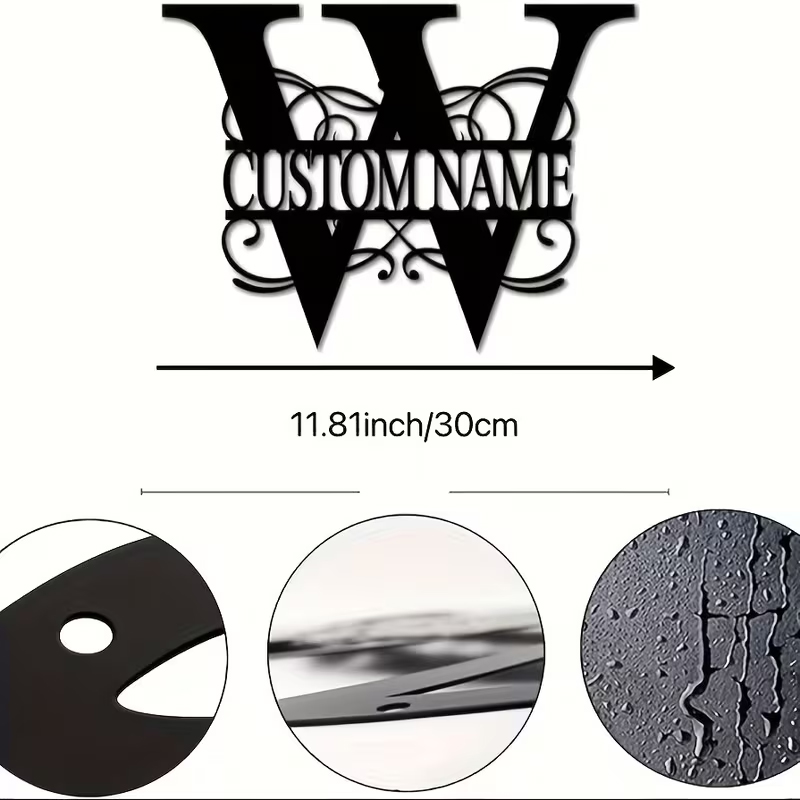 Classic Custom Monogram Metal  - مراجعة Home Decor Room وسعره