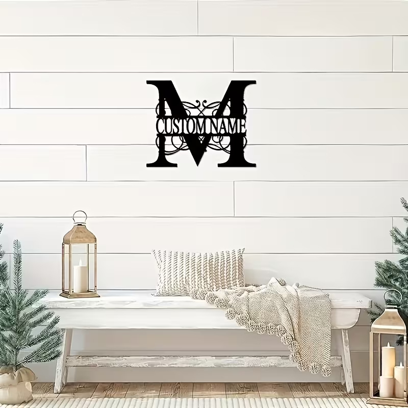 Classic Custom Monogram Metal  - مراجعة Home Decor Room وسعره